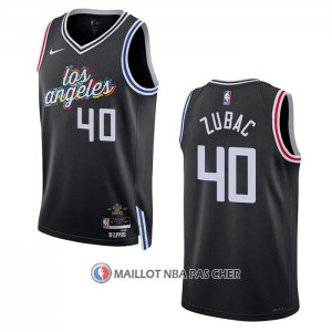 Maillot Los Angeles Clippers Ivica Zubac NO 40 Ville 2022-23 Noir