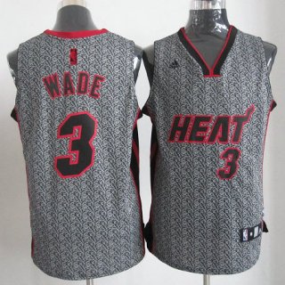 Maillot Wade Miami Heat #3 Static Fashion