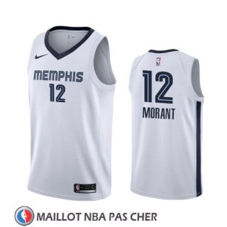 Maillot Memphis Grizzlies Ja Morant Association 2019-20 Blanc