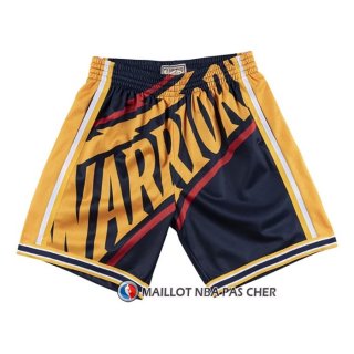 Short Golden State Warriors Mitchell & Ness Big Face Bleu