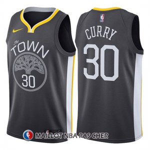 Maillot Golden State Warriors Stephen Curry Statement 2017-18 30 Gris