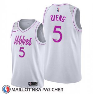 Maillot Minnesota Timberwolves Gorgui Dieng Earned Blanc