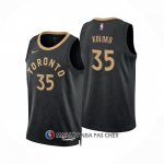 Maillot Tornto Raptors Christian Koloko NO 35 Ville 2022-23 Noir