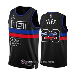 Maillot Detroit Pistons Jaden Ivey NO 23 Statement 2022-23 Noir