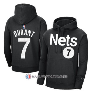 Veste a Capuche Brooklyn Nets Kevin Durant Earned Noir