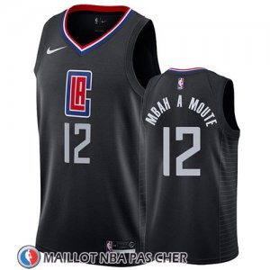 Maillot Los Angeles Clippers Luc Mbah a Moute Statement 2019 Noir