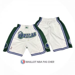 Short Dallas Mavericks Ville Just Don Blanc