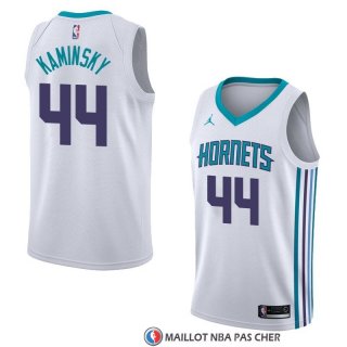 Maillot Charlotte Hornets Frank Kaminsky Association 2018 Blanc