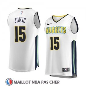 Maillot Denver Nuggets Nikola Jokic Association 2017-18 Blanc