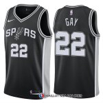 Maillot Authentique San Antonio Spurs Gay 2017-18 22 Noir