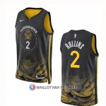 Maillot Golden State Warriors Ryan Rollins NO 2 Ville 2022-23 Noir