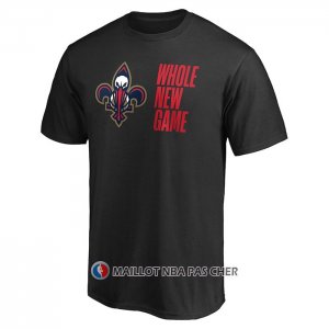 Maillot Manche Courte New Orleans Pelicans Whole New Game Noir