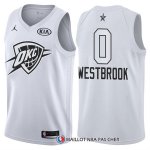 Maillot All Star 2018 Oklahoma City Thunder Russell Westbrook 0 Blanc