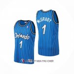 Maillot Orlando Magic Tracy McGrady No 1 Mitchell & Ness 2003-04 Bleu