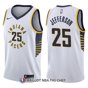 Maillot Indiana Pacers Al Jefferson Association 25 2017-18 Blanc