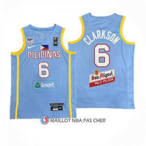 Maillot Philippine Jordan Clarkson NO 6 Jeux Olympiques 2024 Bleu