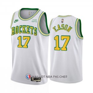 Maillot Houston Rockets Tari Eason NO 17 Classic 2022-23 Blanc