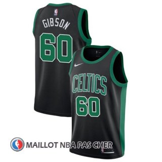 Maillot Boston Celtics Jonathan Gibson 60 Statement 2017-18 Noir