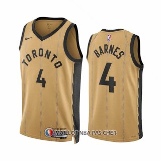 Maillot Toronto Raptors Scottie Barnes NO 4 Ville 2023-24 Or