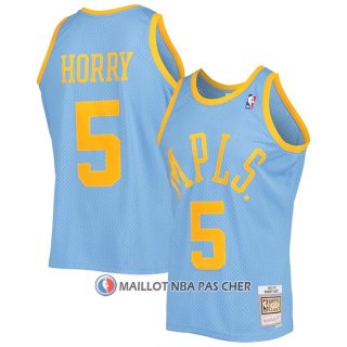 Maillot Los Angeles Lakers Robert Horry NO 5 Mitchell & Ness 2001-02 Bleu