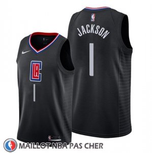 Maillot Los Angeles Clippers Reggie Jackson Statement 2019-20 Noir