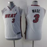 Maillot Enfant de Blanc Wade Miami Heat Revolution 30