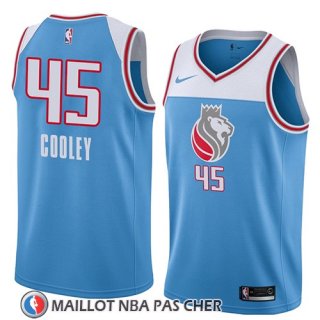 Maillot Sacramento Kings Jack Cooley No 45 Ciudad 2018 Bleu
