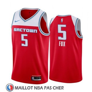 Maillot Sacramento Kings De'aaron Fox Ville 2019-20 Rouge