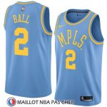 Maillot Lakers Lonzo Ball 2 Classic 2017-18 Bleu