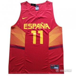 Maillot Rubio Espana 2014 #11 Rouge