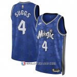 Maillot Orlando Magic Jalen Suggs NO 4 Classic 2023-24 Bleu