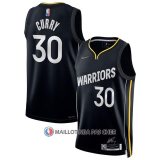 Maillot Golden State Warriors Stephen Curry NO 30 Select Series 2022 Noir