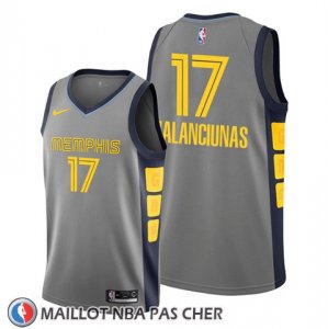 Maillot Memphis Grizzlies Jonas Valanciunas Ville Gris