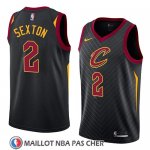 Maillot Cleveland Cavaliers Collin Sexton No 2 Statement 2018 Noir