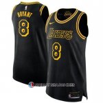 Maillot Los Angeles Lakers Kobe Bryant NO 8 Black Mamba Authentique Noir