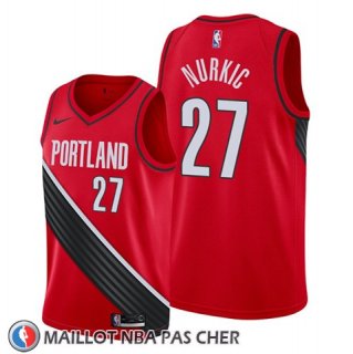 Maillot Portland Trail Blazers Jusuf Nurkic Statement Edition Rouge Noir