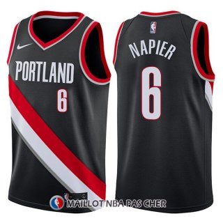 Maillot Portland Trail Blazers Shabazz Napier Icon 6 2017-18 Noir