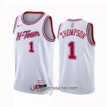 Maillot Houston Rockets Amen Thompson NO 1 Ville 2023-24 Blanc