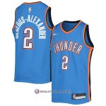 Maillot Enfant Oklahoma City Thunder Shai Gilgeous-Alexander NO 2 Icon 2021-22 Bleu