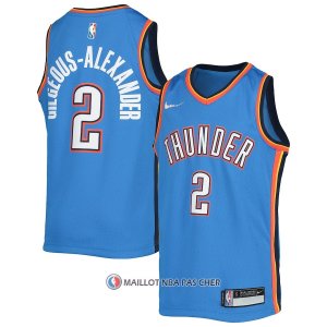 Maillot Enfant Oklahoma City Thunder Shai Gilgeous-Alexander NO 2 Icon 2021-22 Bleu