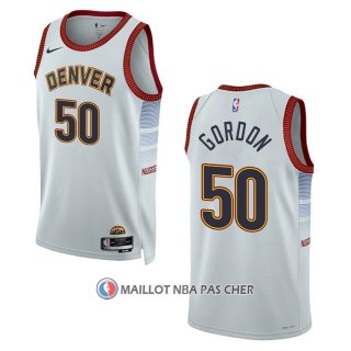 Maillot Denver Nuggets Aaron Gordon NO 50 Ville 2022-23 Blanc