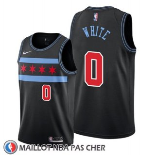 Maillot Chicago Bulls Coby White Ville 2018-19 Noir