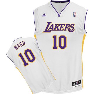 Maillot Blanc Nash Los Angeles Lakers Revolution 30