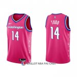 Maillot Washington Wizards Isaiah Todd NO 14 Ville 2022-23 Rosa