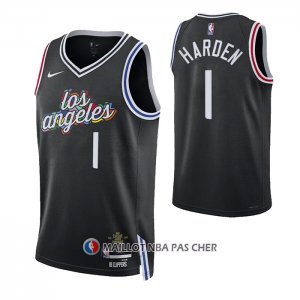 Maillot Los Angeles Clippers James Harden NO 1 Ville Noir