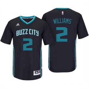 Maillot Manga Cort Marvin Williams Hornets 2 Noir
