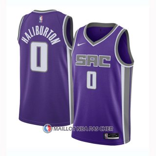 Maillot Sacramento Kings Tyrese Haliburton Icon 2020-21 Noir