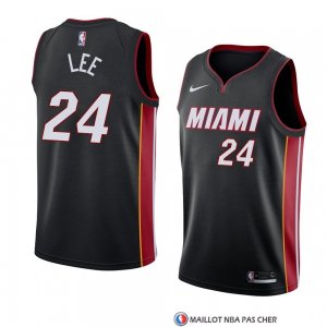 Maillot Miami Heat Marcus Lee Icon 2018 Noir