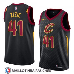 Maillot Cleveland Cavaliers Ante Zizic No 41 Statement 2018 Noir