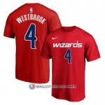 Maillot Manche Courte Washington Wizards Russell Westbrook Rouge